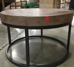 Open Box: Malcolm Round Nesting Coffee Tables, 25&quot; Diam. - Glazed Pine