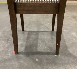 Open Box: Monty Cane Dining Chair- Vintage Amber-Performance Boucle Oatmeal