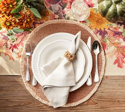 Emma Beaded Stoneware Salad Plates