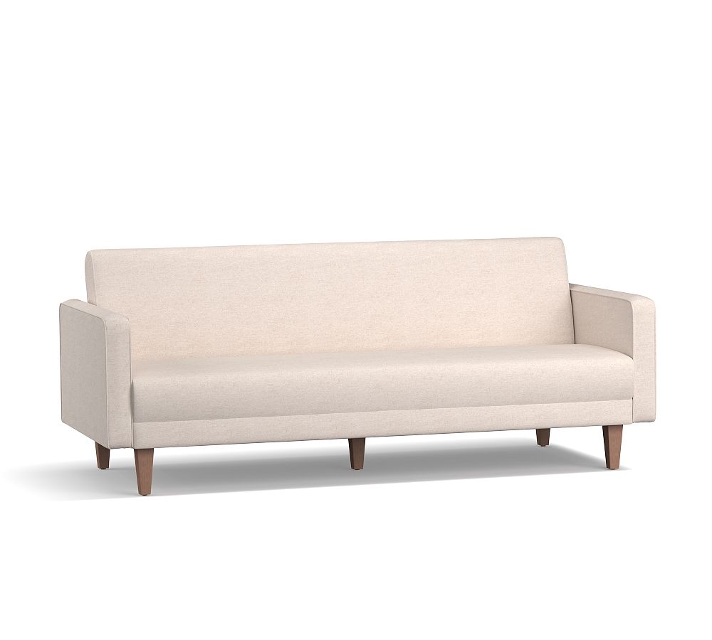 Open Box: SoMa Edison Upholstered Sleeper Sofa, Polyester Wrapped Cushions, Park Weave Charcoal