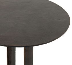 Charlesbourg Round Metal End Table (17.5&quot;)