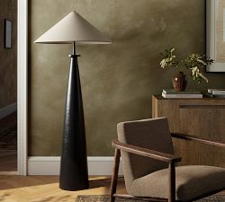 Fairley Metal Floor Lamp with Tapered Drum Shade (66&quot;)