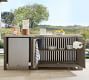Abbott Outdoor Acacia Kitchen Convertable Refrigerator &amp; Double Door Cabinet (82&quot;)