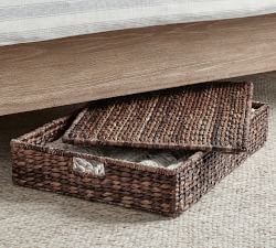 Havana Handwoven Seagrass Lidded Underbed&#160;Basket