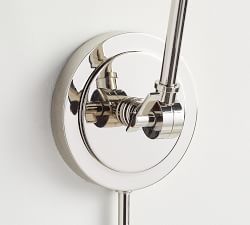 Metal Bell Plug-In Articulating Sconce (5'')