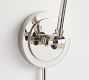 Metal Bell Plug-In Articulating Sconce (5'')
