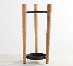 Lucy Mango Wood Umbrella Stand