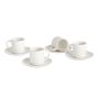 Mason Stoneware Espresso Cup &amp; Saucer - Set of 4