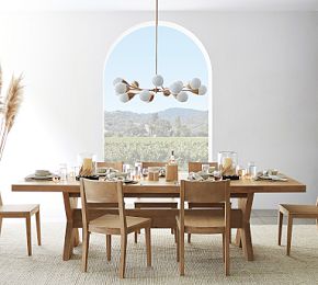 Modern Farmhouse Extending Dining Table Pottery Barn