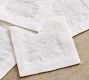 Monique Lhuillier Hope Bow Embroidered Cocktail Napkins - Set of 4