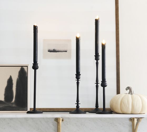 Premium Flickering Flameless Wax Taper Candle