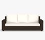Torrey Wicker Square Arm Outdoor Sofa (86&quot;)