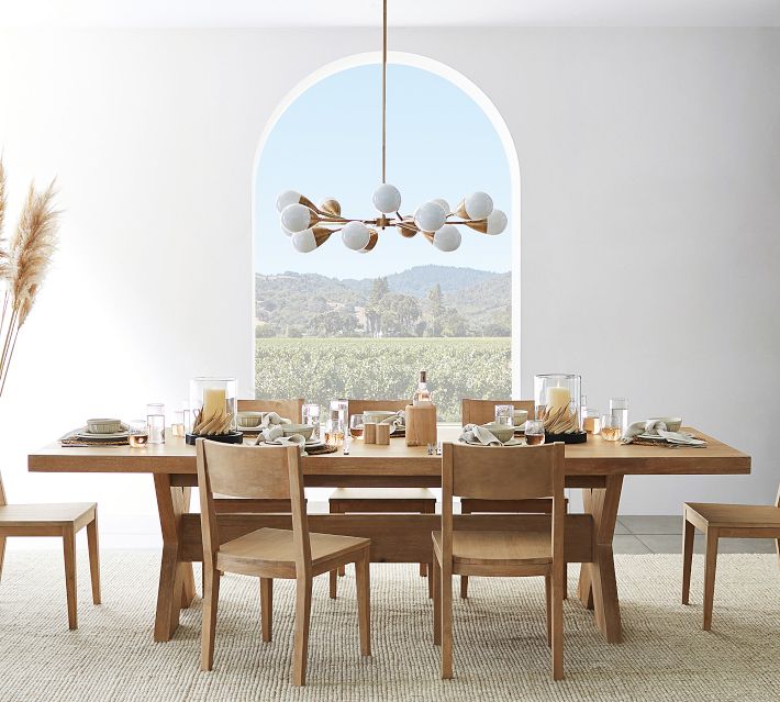 Modern Farmhouse Extendable Dining Table (76
