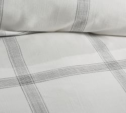 Windowpane Cotton Duvet Cover