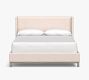 Jake Upholstered Platform Bed Wood Base