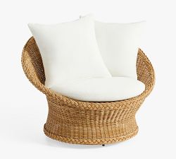 Westport Swivel Outdoor Papasan Chair