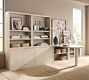 Cayman Peninsula Desk with Tall Bookcase Suite