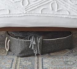 Mason  Woven Underbed Basket - Charcoal
