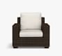 Torrey Wicker Square Arm Outdoor Lounge Chair