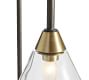 Claremont Flared Glass Floor Lamp (65&quot;)