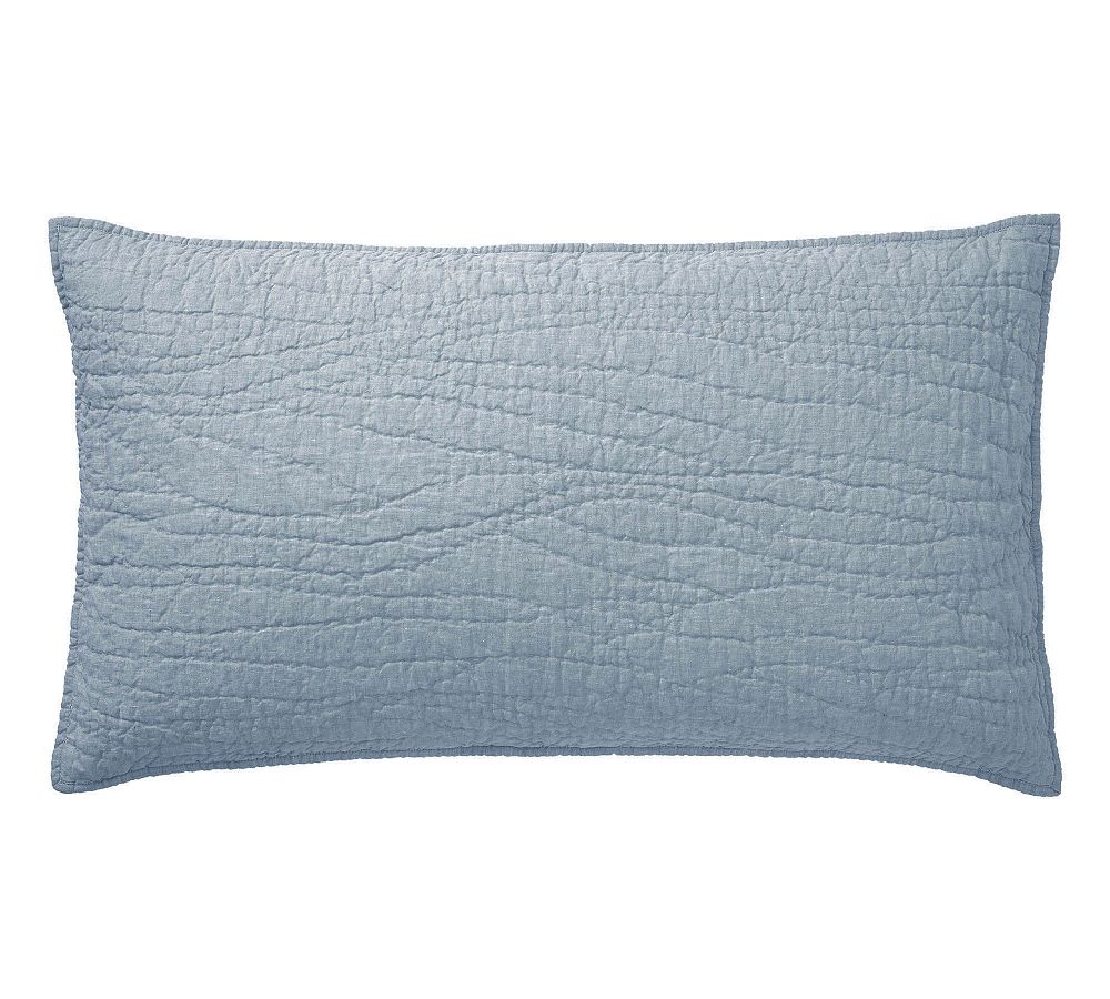 Belgian Flax Linen Handcrafted Quilted Sham