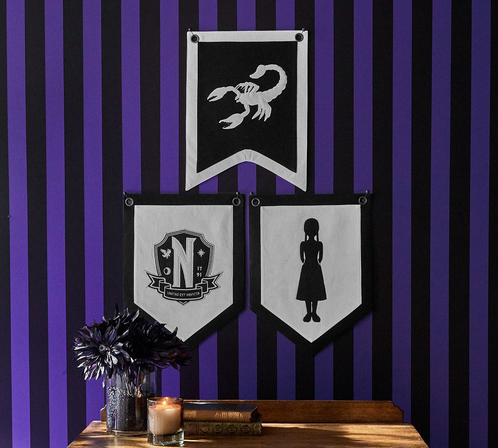 Wednesday Pennants - Set of 3