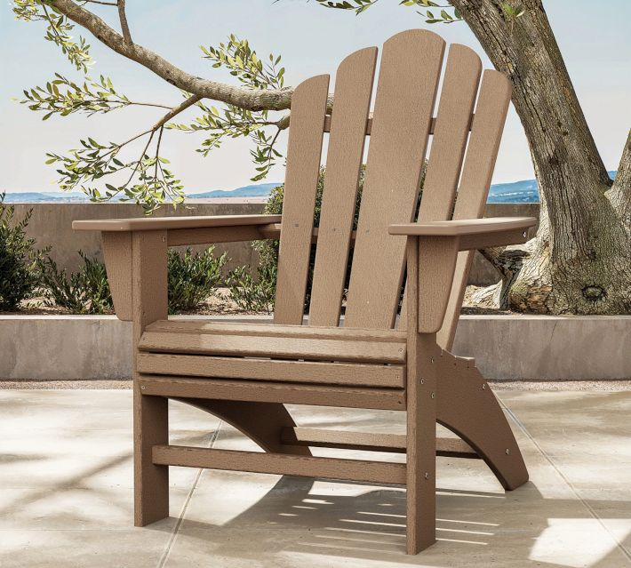 Polywood Double Adirondack Bench Paso Sand Outdoor Adirondack