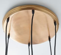 Albany Glass &amp; Metal Multi-Light Pendant (16&quot;)