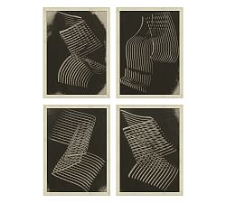 Lines on Linen Framed Prints