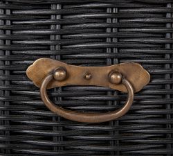 Muriel Rattan Nesting Console, Set Of 2
