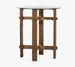 Castro Round Glass Top Counter Height Table