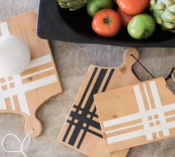 Handcrafted Reclaimed Wood Tartan Serving Board
