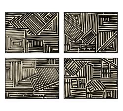 Ink Angles Framed Canvas Prints