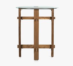 Castro Round Glass Top Counter Height Table