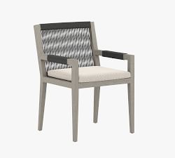 Punta Mita Teak & Rope Outdoor Dining Chair &amp; Armchair