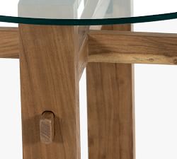 Castro Round Glass Top Counter Height Table