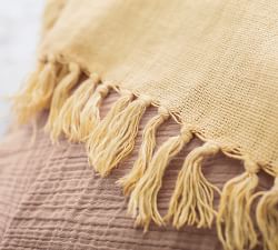 Dayton Linen Fringe Throw