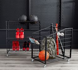 Industrial Metal Ball And Shoe Storage Rack