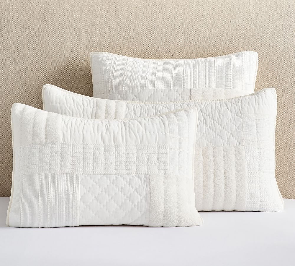 Cozy Patchwork Handcrafted Quilted Sham