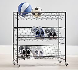 Industrial Metal Ball And Shoe Storage Rack