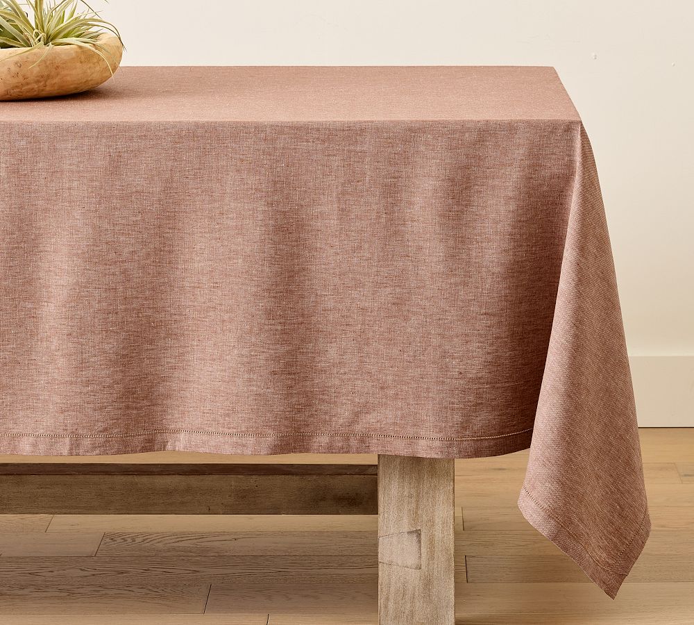 Belgian Linen Tablecloth - Brick