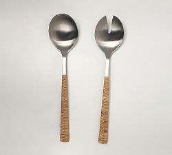 Tava Handwoven Stainless Steel Serving Set - Set of 2