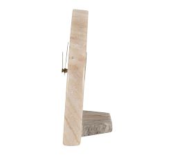 Decorative Half Moon Marble Mantel Clock