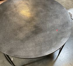 Open Box: Duke Round Metal Nesting Coffee Tables, Bronze - Set of 2
