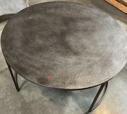 Open Box: Duke Round Metal Nesting Coffee Tables, Bronze - Set of 2