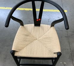 Open Box: Faith Counter Stool - Black Frame/Natural Seat