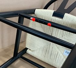 Open Box: Faith Counter Stool - Black Frame/Natural Seat