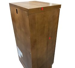 Open Box: Reed Modular Bar Collection, Closed Cabinet - Antique Umber