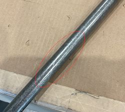 Open Box: Standard Curtain Rod &amp; Wall Bracket, 28&quot; - 48&quot;, 0.75&quot; Diam. - Cast Iron Pewter