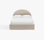Arlo Upholstered Crowned Storage Bed